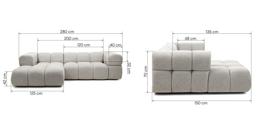 Formo – Kairinė kampinė sofa 1